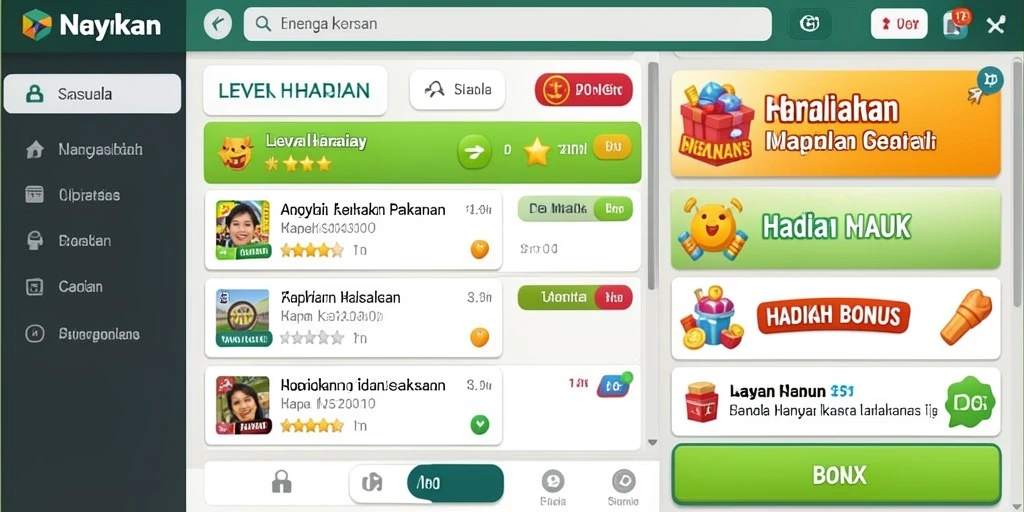 Tampilan antarmuka yang modern dan ramah pengguna.