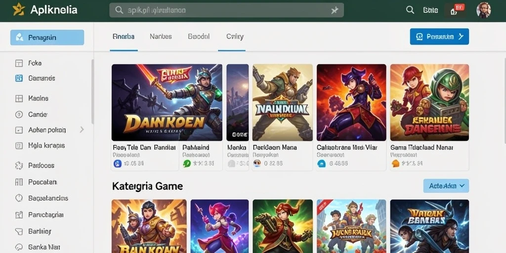 Tampilan awal yang menarik dan mudah dinavigasi.